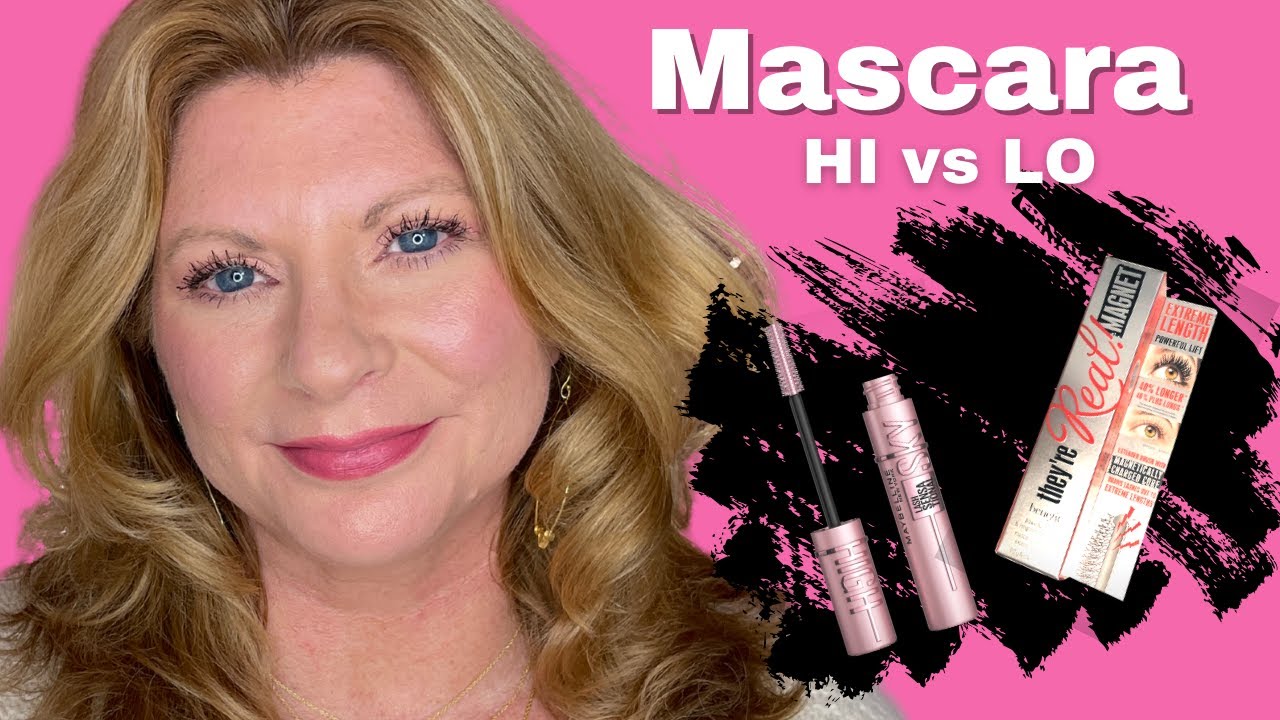 Hi vs Lo Mascara Benefit They're Real Magnet vs Maybelline Sky High