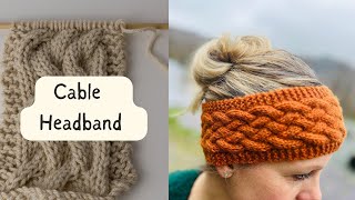 Easy Knit Cable Headband