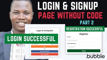 Build a Login & Sign up Page Without Code Bubble io Tutorial part2