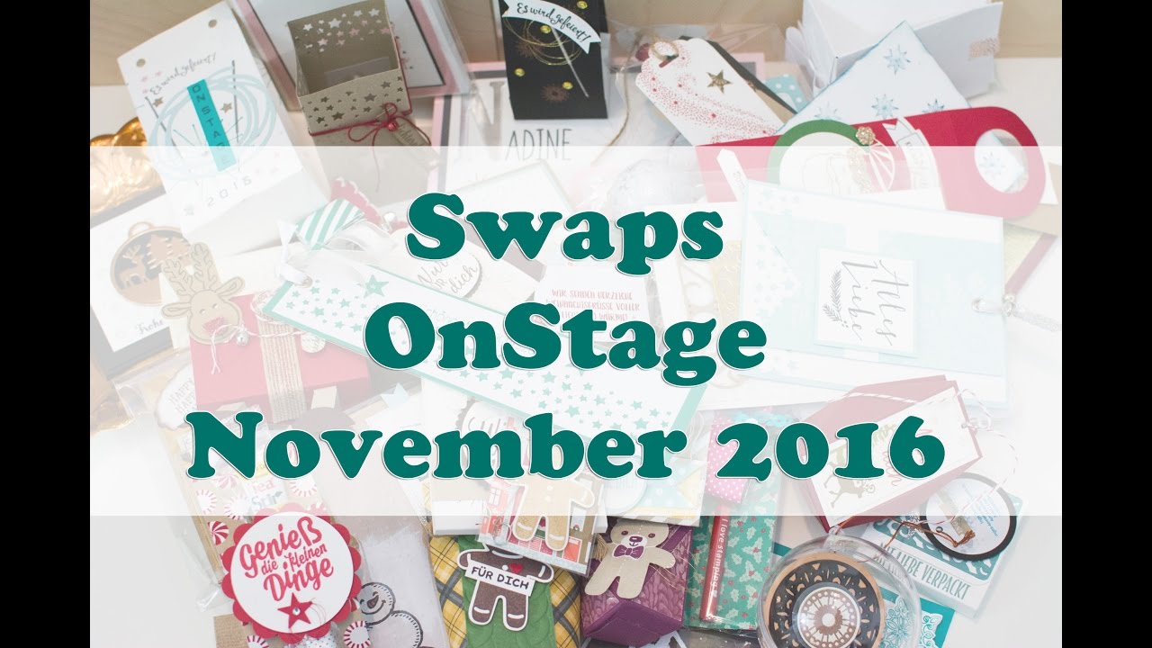 Swaps von Stampin' Up! OnStage November 2016 - Düsseldorf