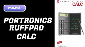Portronics Ruffpad CALC 🔥 LCD Writing pad with Calculator