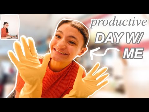 **productive** day with me at home