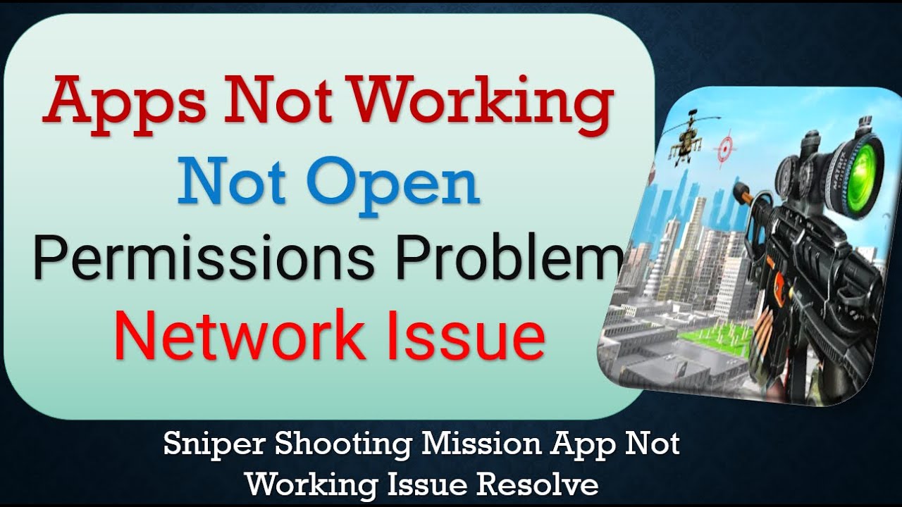 How to Fix Sniper Shooting Mission App Not Working / Not Open / Loading ...