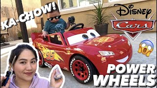 Disney Cars 3 Lighting McQueen 6V Battery-Powered Ride On | Unboxing, Assembly, \& Reaction