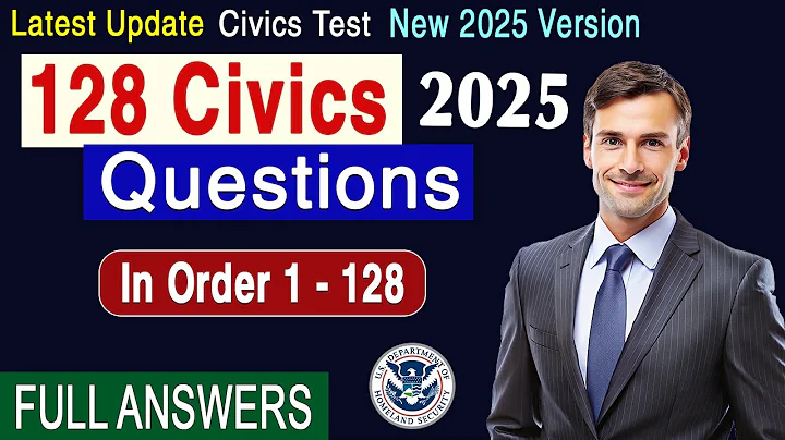 [Latest USCIS Update] 128 Civics Questions And Answers 2025 Version | In Order - US Citizenship Test