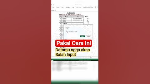 TRIK CANGGIH INI AKAN BUAT DATAMU 100% AKURAT‼️ #excel #shorts