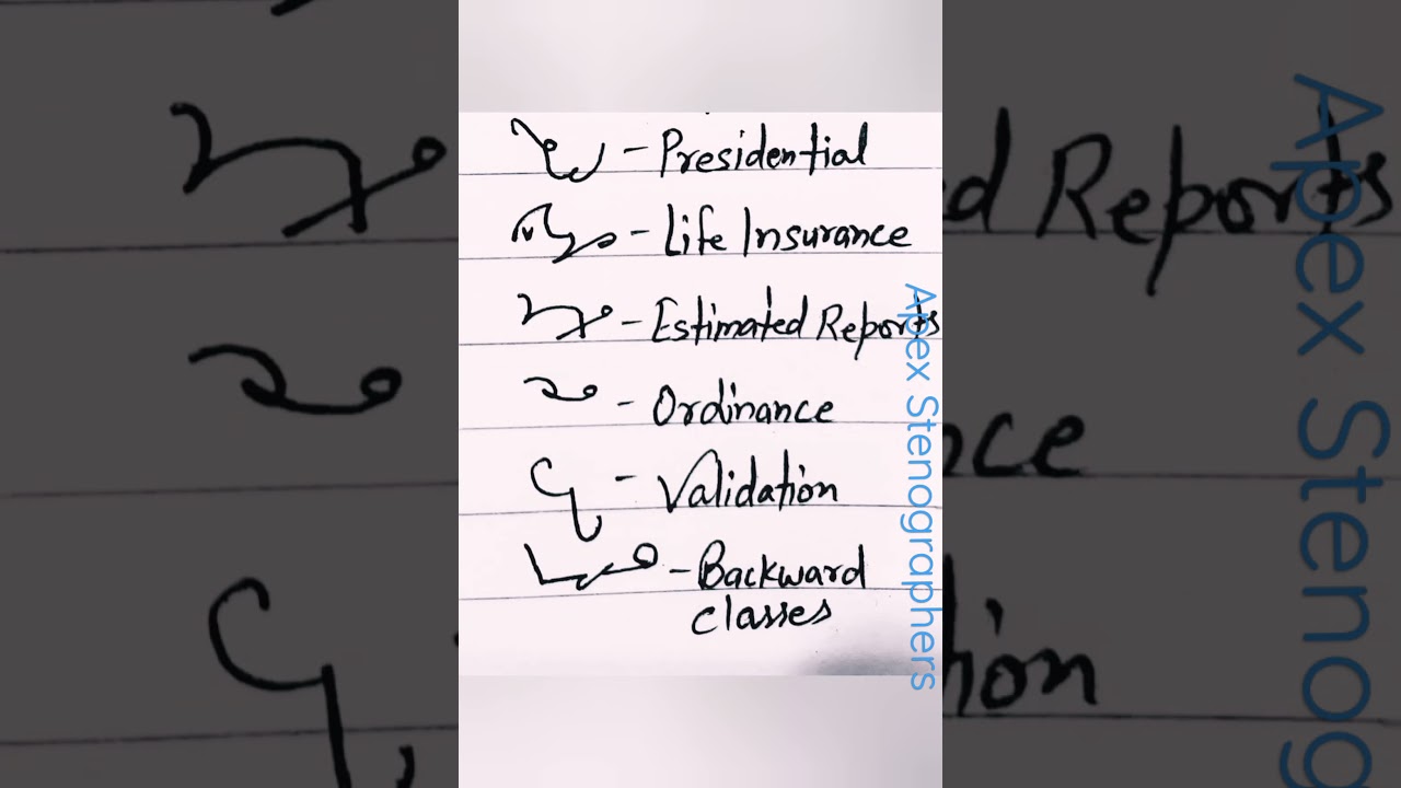 Advanced shorthand outlines Revision-18 | The Hindu Editorial Outlines | Kailash Chandra Outlines |