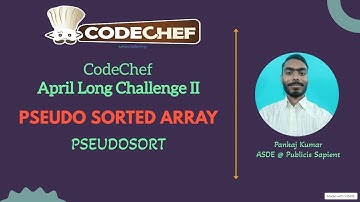Pseudo Sorted Array | Codechef Long Challenge I Codechef | PSEUDOSORT