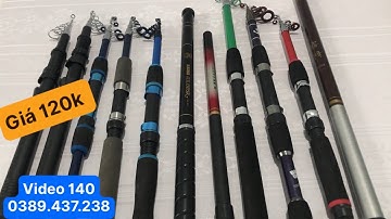 Máy Câu Nhật Bãi: Lô Cần Câu Nhật  Bãi rút Mini Trốn vợ giá 120k đến 200k Cực đẹp , video 140