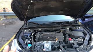 Air filter and air intake location in a Honda accord
