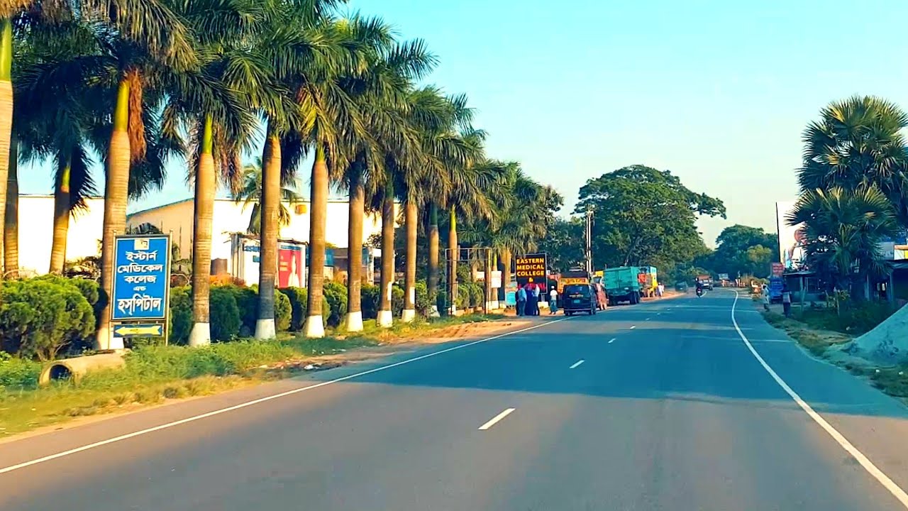 Beautiful Highway Road Views of Bangladesh || Dhaka to Cumilla Jeep Drive Views - YouTube