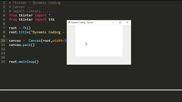 Canvas widget In Tkinter / draw geometrical shapes in canvas / Tkinter tutorial in Hindi /