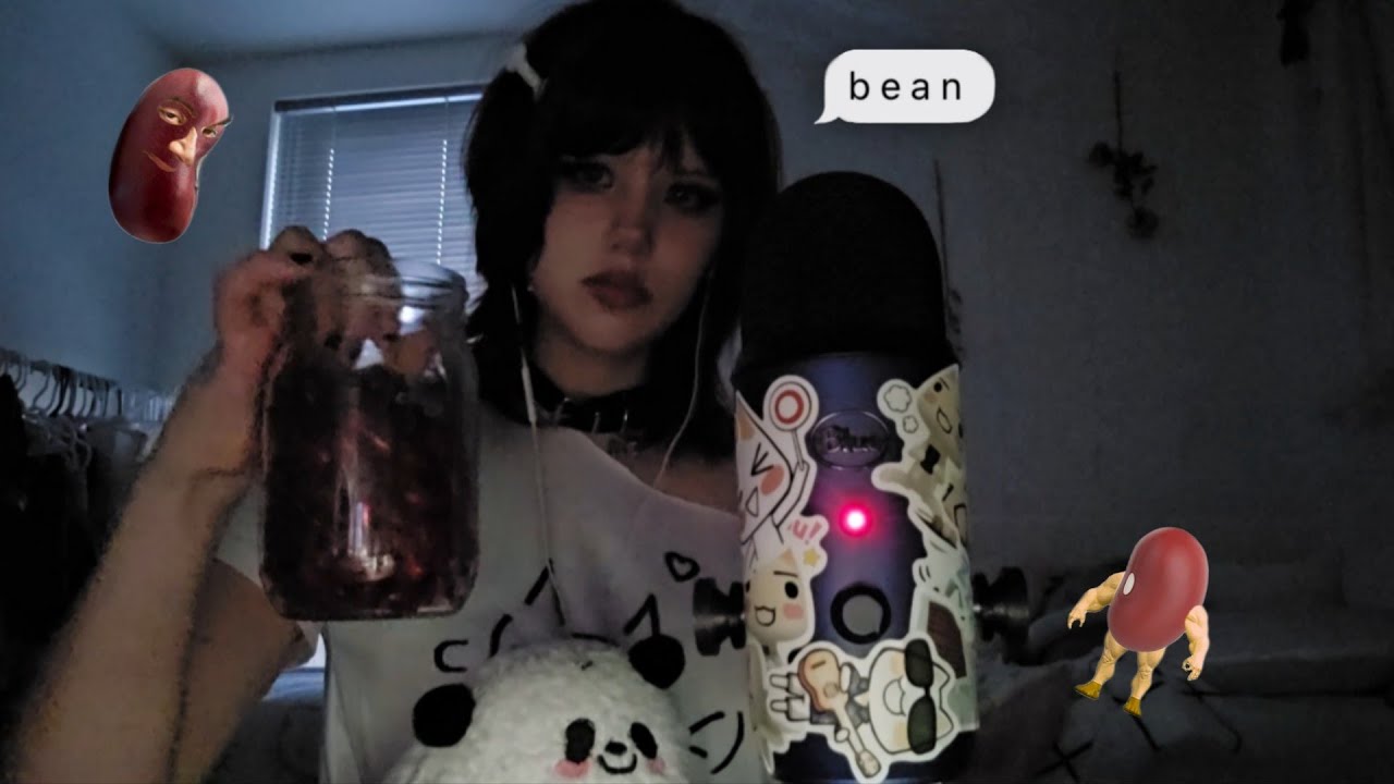 eating kidney beans in the dark asmr (ehat is wrong with me)