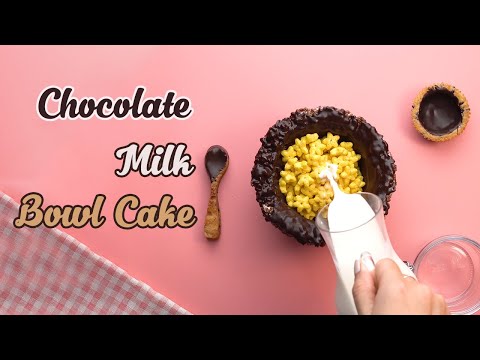 Chocolate Milk Bowl cake Decorating Ideas | Best of Cake