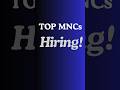 Top MNCs Hiring Right Now 🚀 (Amazon, Salesforce, Swiggy &amp; More) #jobsearch #job #internships