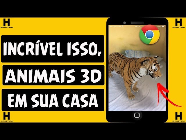 Google lança recurso que leva animais 3D para dentro de casa