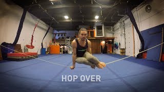 Famous Slackline Tricks #13   Hop Over Wealth
