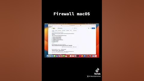 Firewall macOS bloquear conexiones entrantes.