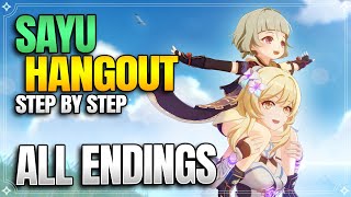 Sayu Hangout Event All Endings   Achievements! -【Genshin Impact】