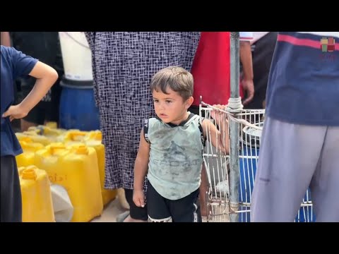 بتبرعكم نشرب الماء وبدونه نعطش نداء للجميع من الصامدين