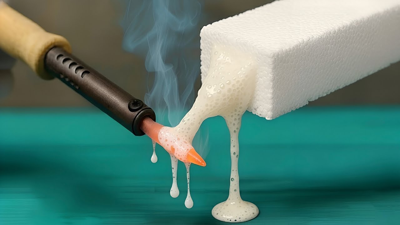 Why Didn’t I Know This! Put Soldering Iron On Styrofoam And Fix Any Broken Plastic in Your Home