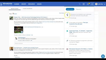 Checking for Schoology Test/Quiz Comments (Student View)