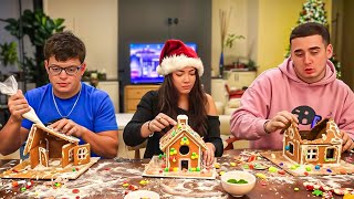 Sketch, Lacy & Cinna Build Gingerbread Houses!
