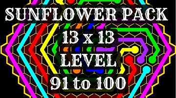 Flow Free Hexes Sunflower Level 91 to 100