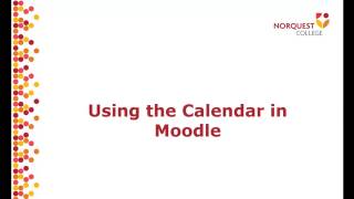 Moodle Calendar