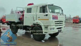 Бортовой автомобиль КАМАЗ-43502 с КМУ Fassi и сдвоенная кабина