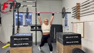 Complex Split Jerk + Power Jerk with pause in bottom position