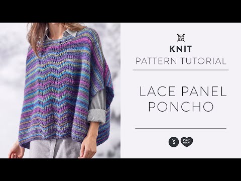 How To KNIT a PONCHO with Two Panels with Marly Bird | Beginner Tutorial