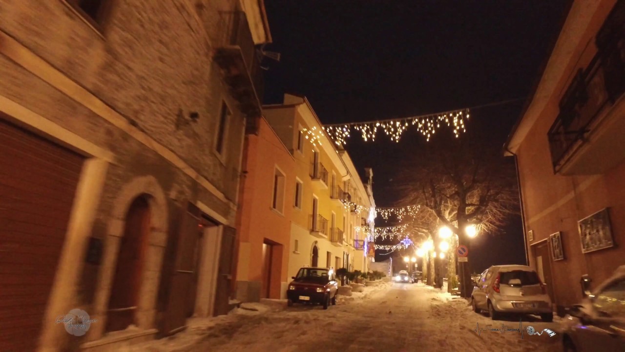 Viggiano.. neve, gelo e luminarie 08/01/2017