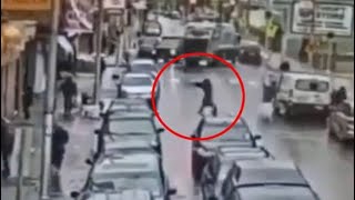 Jersey City shooters on surveillance camera footage shooting at and entering JC Kosher Supermarket
