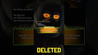 Fnaf Movie Dvd Deleted Scenes Sad News...