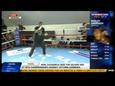 David Haye Training Session For Harrison