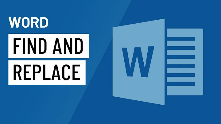 Word: Using Find and Replace