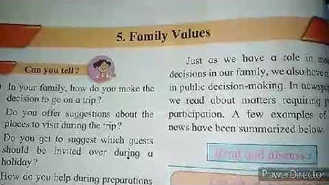 Std-5th l Sub-Evs-1| 5. Family Values| Part-4.