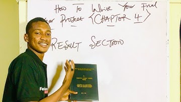 How to Write a Final Year Research Project (Chapter 4) - Result Section
