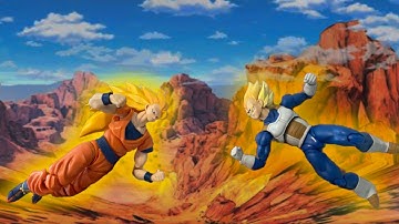 What-If: SSJ3 Goku vs Majin Vegeta (DBZ Stop Motion) #FrameByFrameComp2025