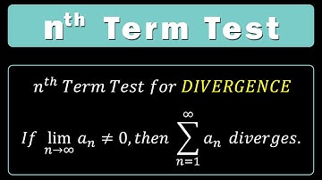 Nth Term Test with Proof and Examples.