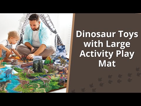 Dinosaur Toys with Large Activity Play Mat