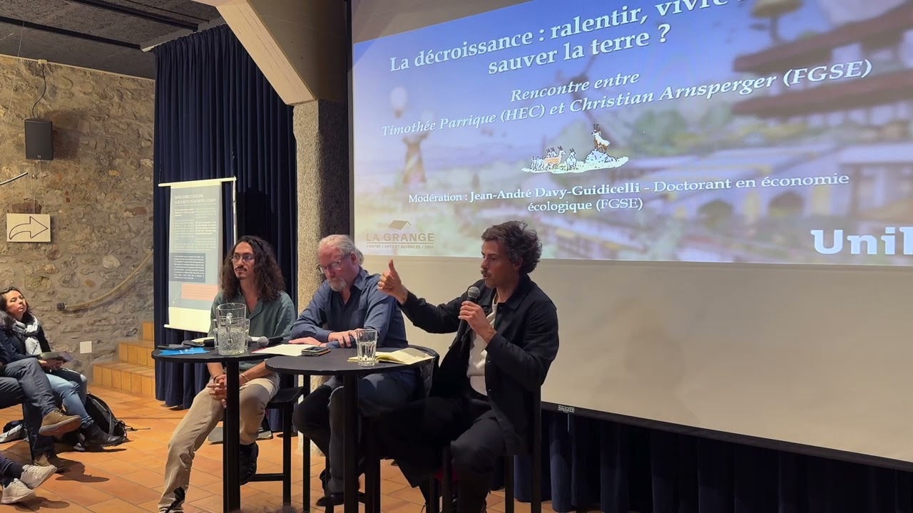 ECOTOPIALES 2025 - Rencontre entre Timothée Parrique et Christian Arnsperger