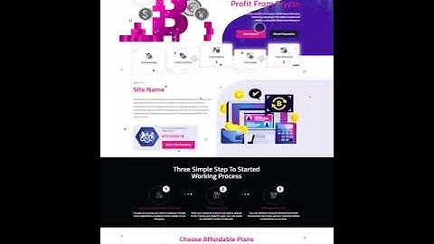 GC HYIP Template 787 Mobile View