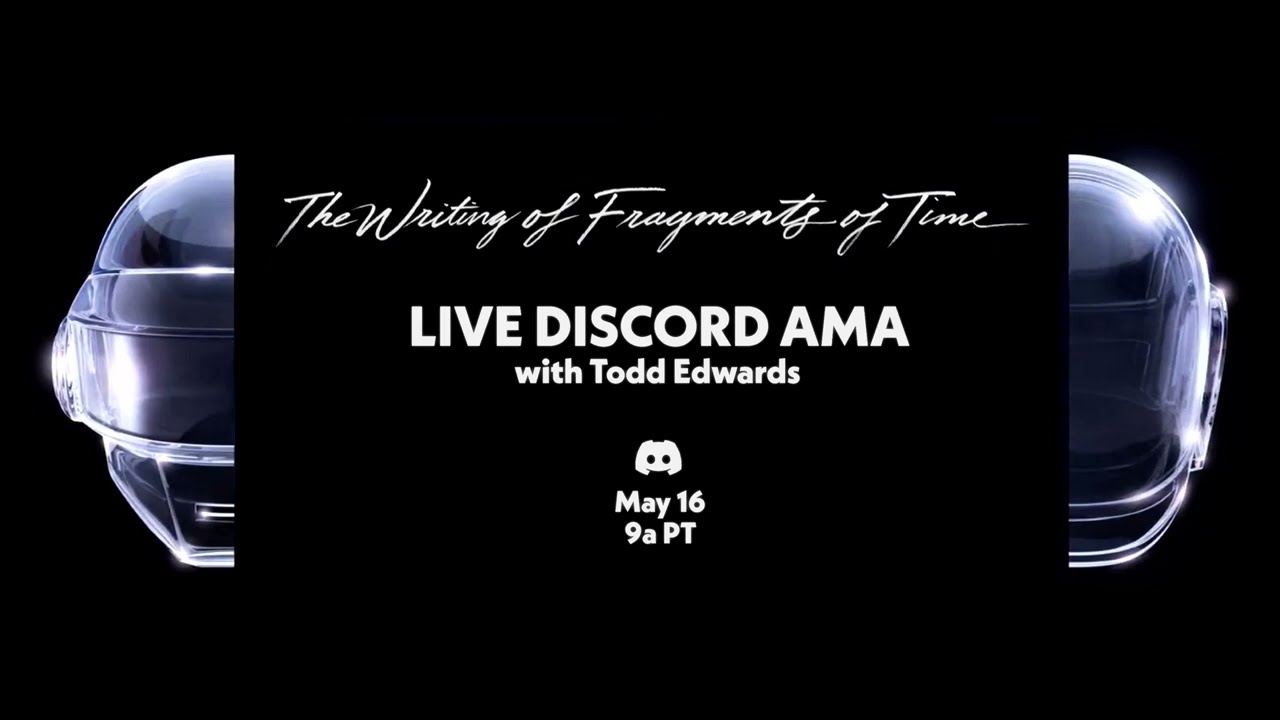 Tonton Todd Edwards Live Discord AMA @ Daft Punk Official Server di YouTube Tonton Todd Edwards Live Discord AMA @ Daft Punk Official Server di YouTube