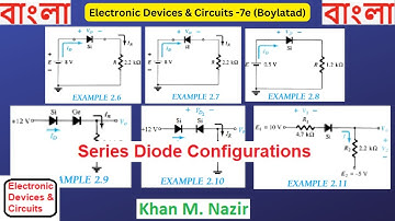 (B)EDC(B) Ex 2.6, 2.7, 2.8, 2.9, 2.10, & 2.11 || Series Diode Configuration