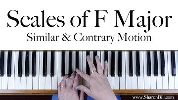 F Major Scales: similar and contrary motion
