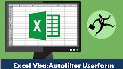 اكسل vba : الفلترة من خلال اليوزرفورم autofilter userform