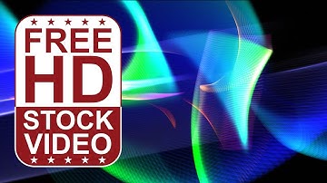 Free Stock Videos – abstract animated colorful ethereal waves twirls spinning slowly on blac