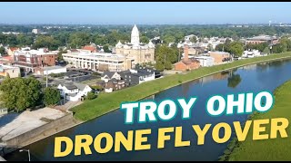Troy, Ohio Like You’ve Never Seen Before ✨ Stunning Drone Flyover of the River, Courthouse & Stadium